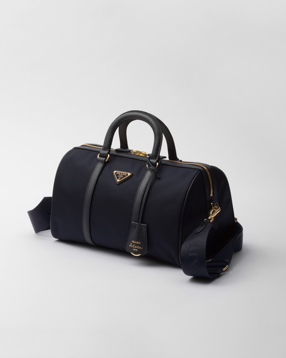 Prada Re-Edition 1978 Medium Re-Nylon and Saffiano Leather Top-Handle Bag - Image 2